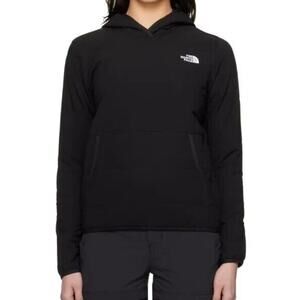 The North face Mountain Pullover Women's Black Quilted Hoodie Medium On Site